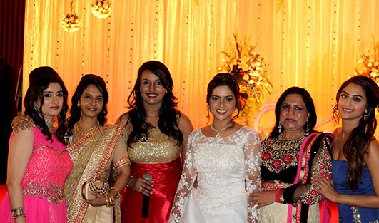 Compere Alistair hosting a south indian catholic wedding in Bhandup at Asian banquets